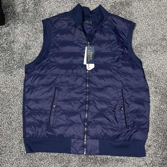 New Polo Ralph Lauren Quilted Primaloft Hybrid Vest - Picture 1 of 5